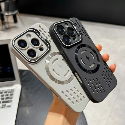 MagSafe対応) (iPhone対応マグネット式穴あきケース)