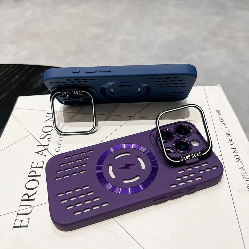 MagSafe対応) (iPhone対応マグネット式穴あきケース)