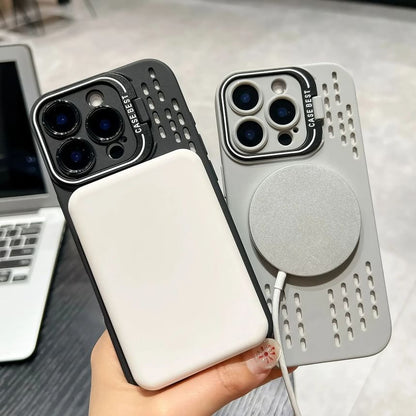 MagSafe対応) (iPhone対応マグネット式穴あきケース)