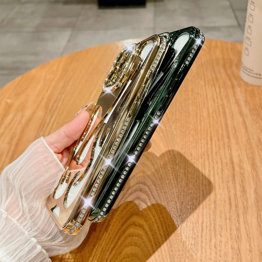 Flamme iPhone Strass Hülle