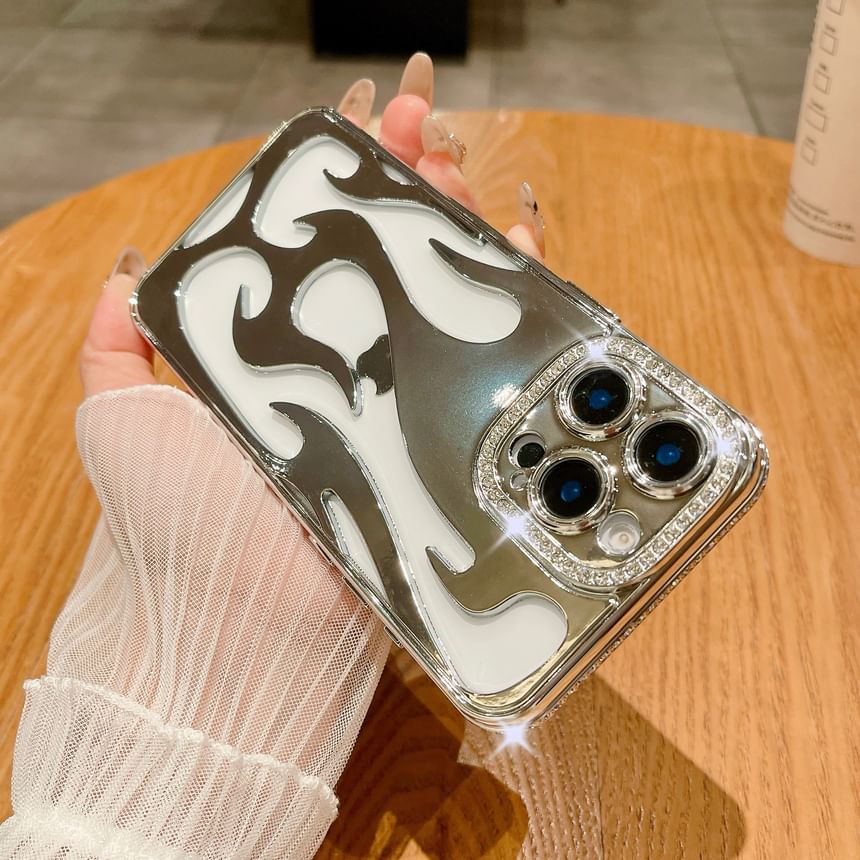 Flamme iPhone Strass Hülle