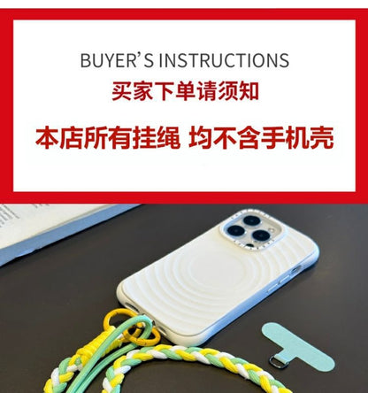 Pad Phone Strap with Lanyard Braided