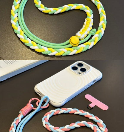 Pad Phone Strap with Lanyard Braided