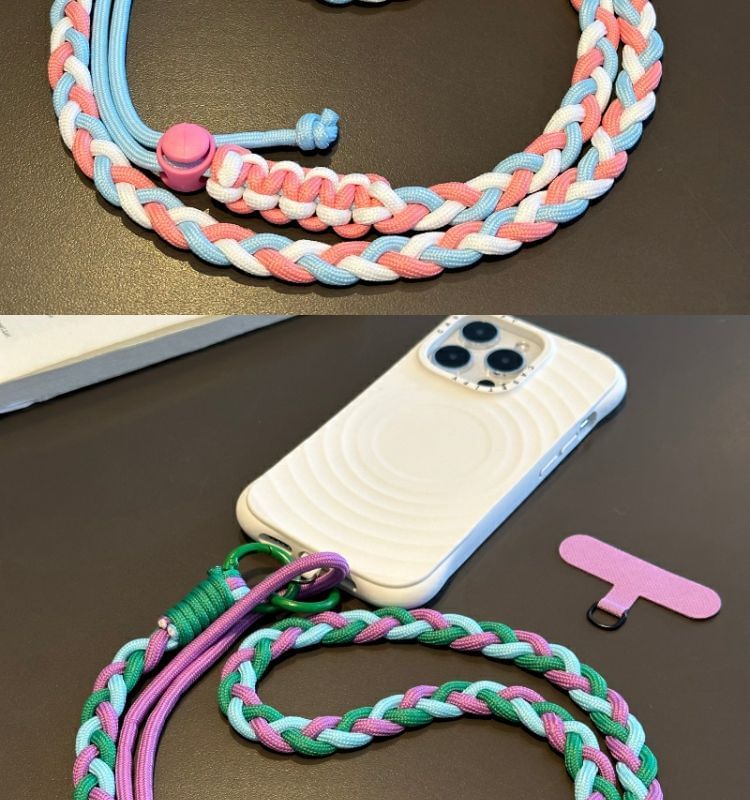 Pad Phone Strap with Lanyard Braided
