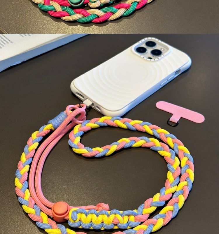 Pad Phone Strap with Lanyard Braided