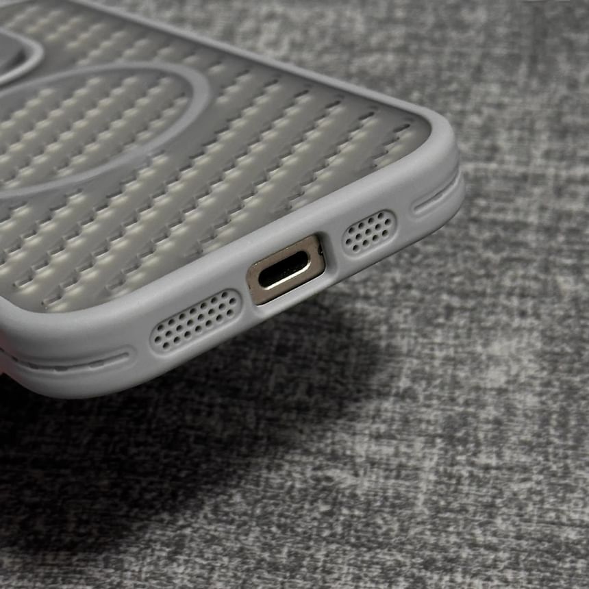 Perforated Magnetic Phone Case - Compatible with iPhone and MagSafe