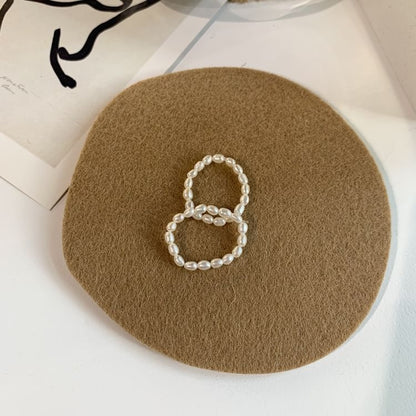 Beaded Pearl Natural Ring