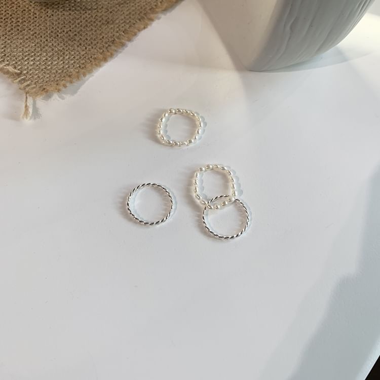 Beaded Pearl Natural Ring