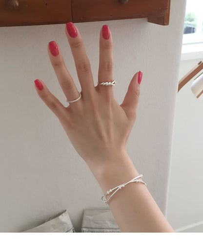 925 ブレスレット スターリングパール ナチュラルシルバー