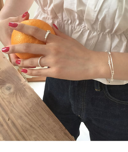 925 ブレスレット スターリングパール ナチュラルシルバー