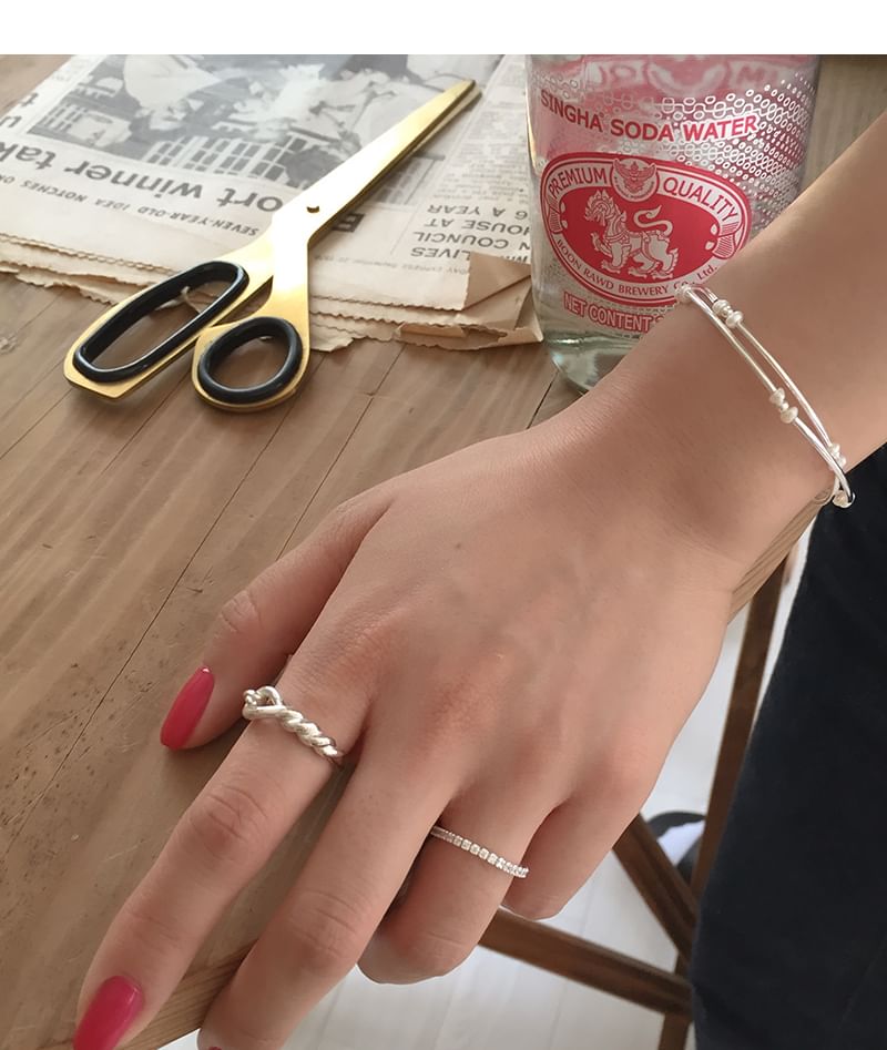 925 ブレスレット スターリングパール ナチュラルシルバー