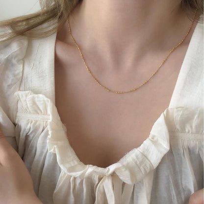 925スターリングシルバーネックレス（上品）