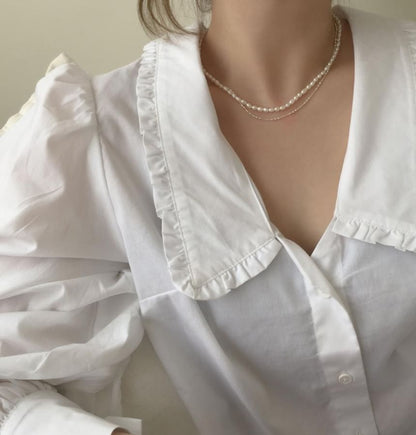 925スターリングシルバーネックレス（上品）