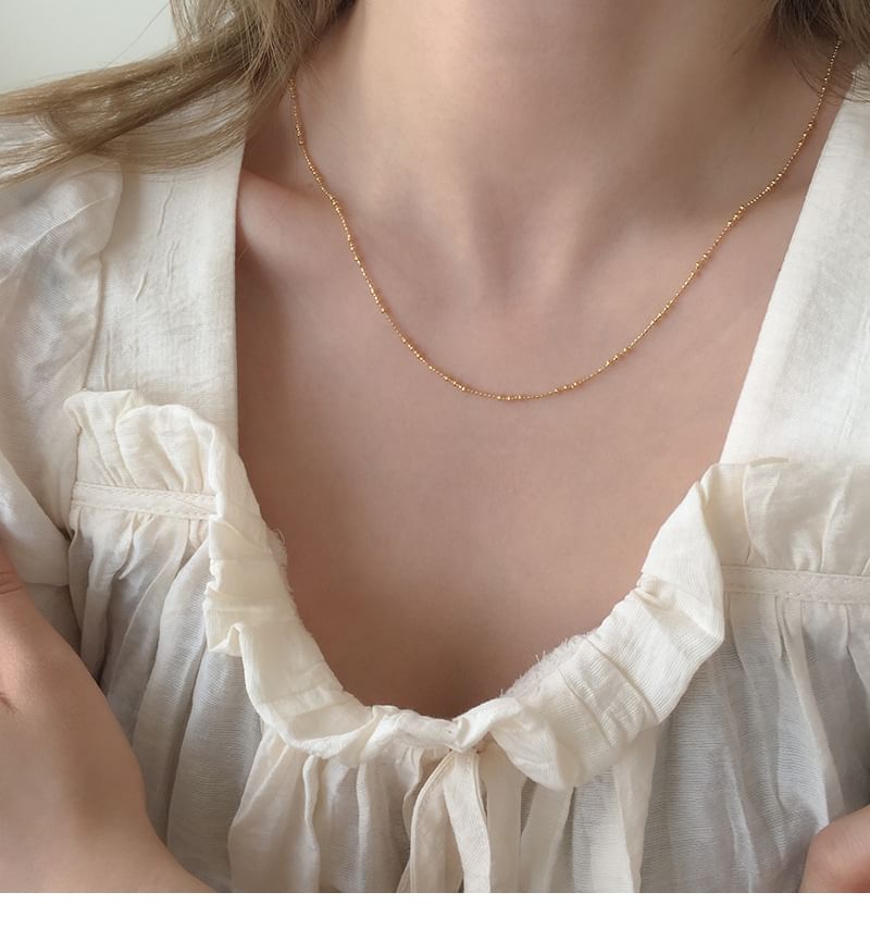 925スターリングシルバーネックレス（上品）