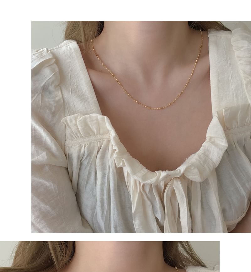 Silver Necklace 925 Sterling Dainty