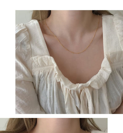 925スターリングシルバーネックレス（上品）