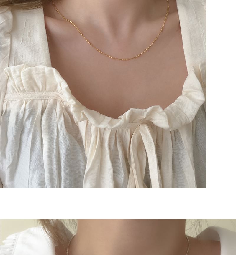 925スターリングシルバーネックレス（上品）