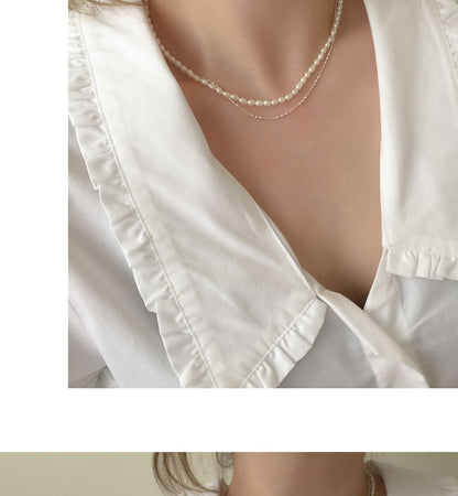 925スターリングシルバーネックレス（上品）