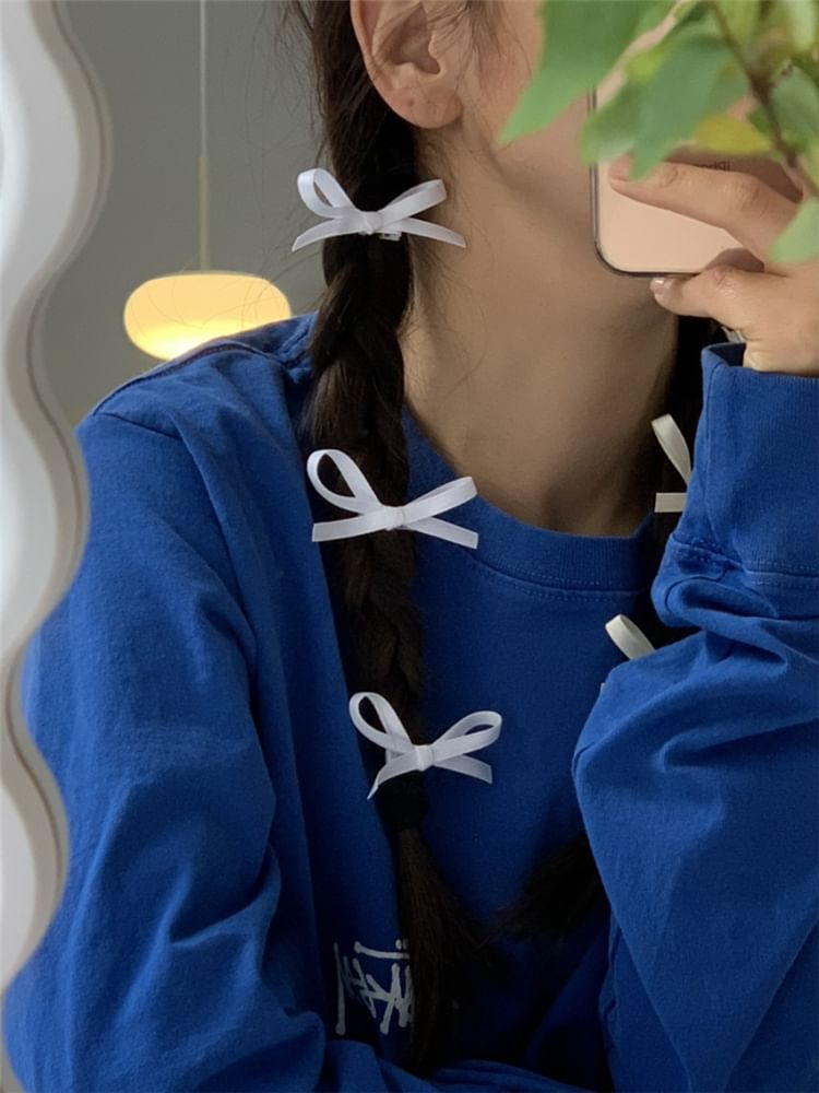 クリップ3：シンプルなリボンヘアセット