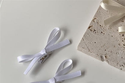 クリップ3：シンプルなリボンヘアセット