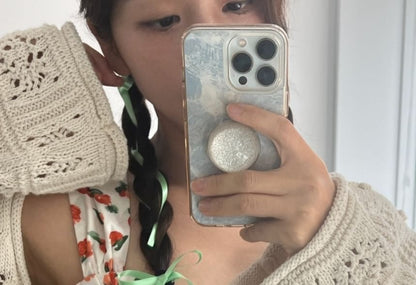 リボンプレーンヘアクリップ3個セット：