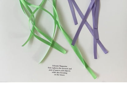 リボンプレーンヘアクリップ3個セット：