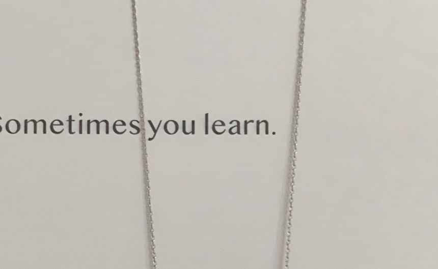 925 スターリングシルバー ビーズリボンネックレス