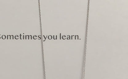 925 スターリングシルバー ビーズリボンネックレス