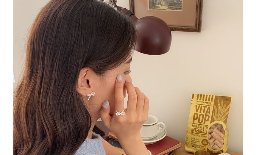 シルバースターリングビーズボウリング 925 エラスティック