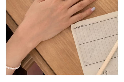 シルバースターリングビーズボウリング 925 エラスティック