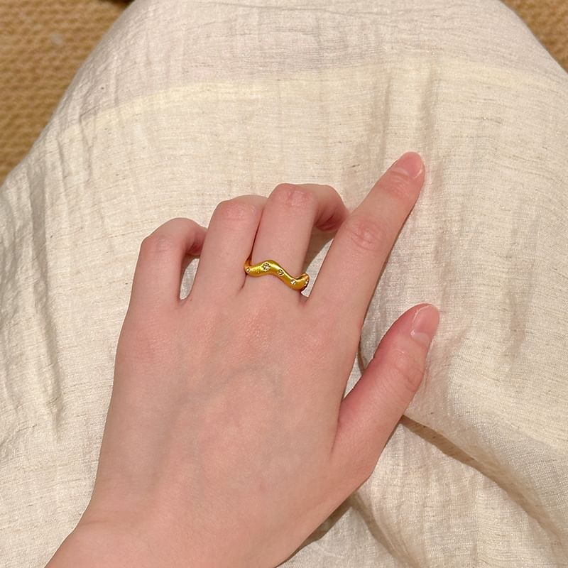 Ring offen / Strass besetzt