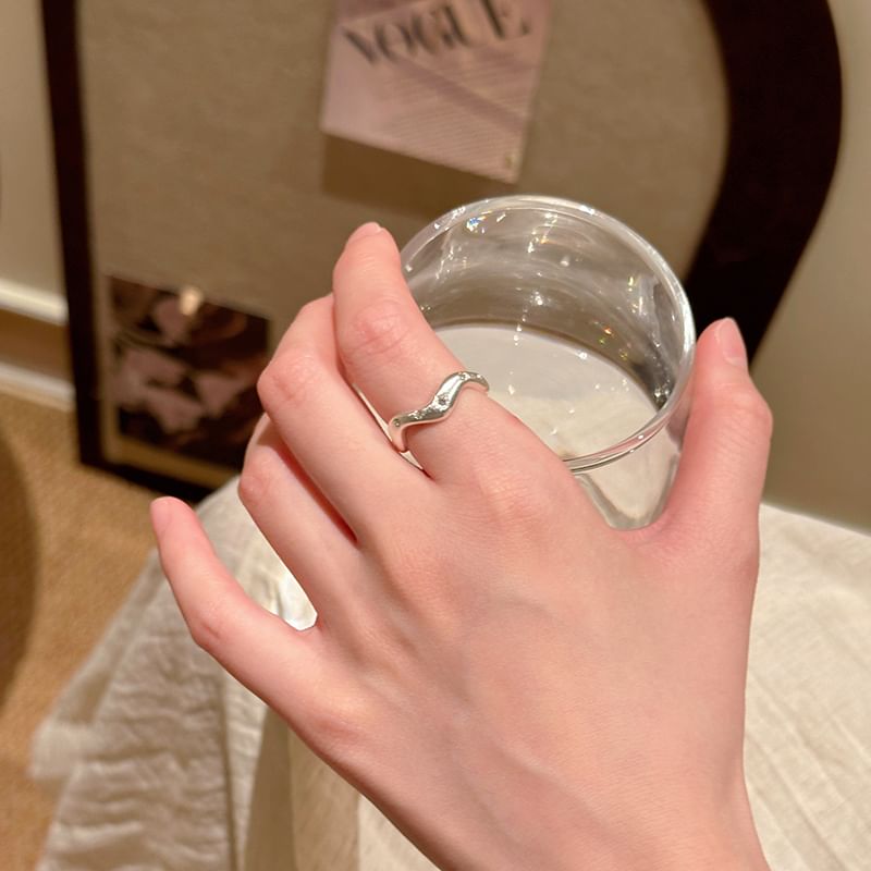 Ring offen / Strass besetzt