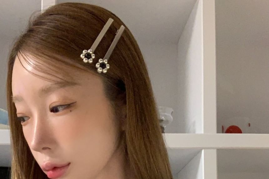 ビーズフラワーセット2：ヘアクリップ