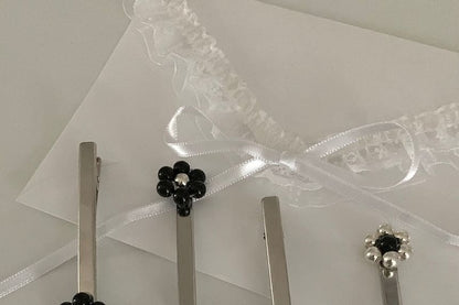 ビーズフラワーセット2：ヘアクリップ