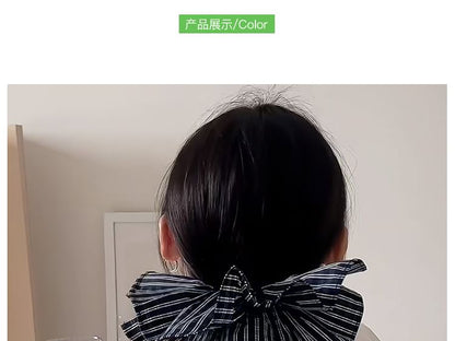 Ruffle Striped Scrunchie