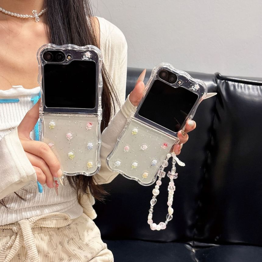 / Strap Set Floral Phone Case