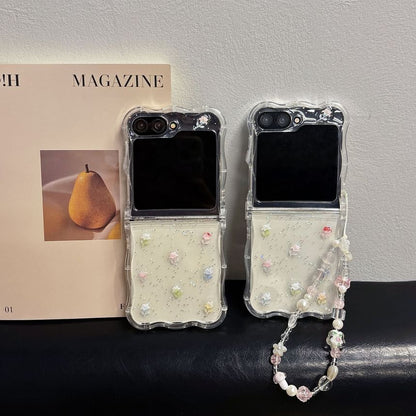 / Strap Set Floral Phone Case