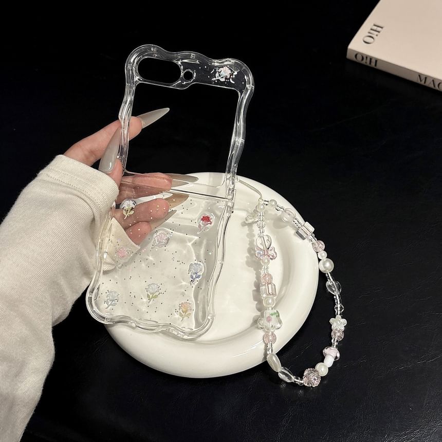 / Strap Set Floral Phone Case