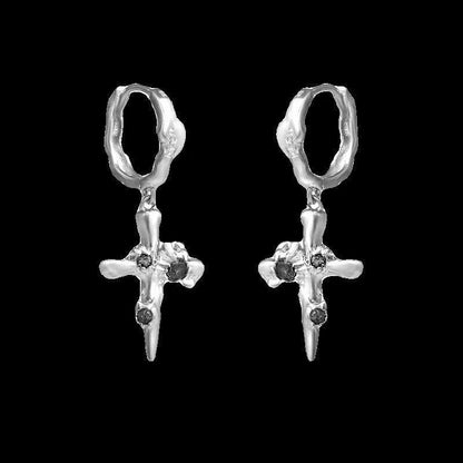 Earring Cross Alloy Drop