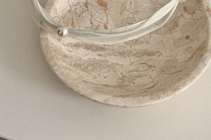 Mesh Faux Headband Pearl