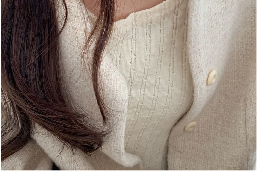 フェイクビーズパールネックレス シルバースターリング