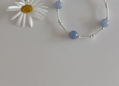 Beaded Bracelet Sterling Gemstone Silver