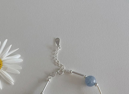 Beaded Bracelet Sterling Gemstone Silver