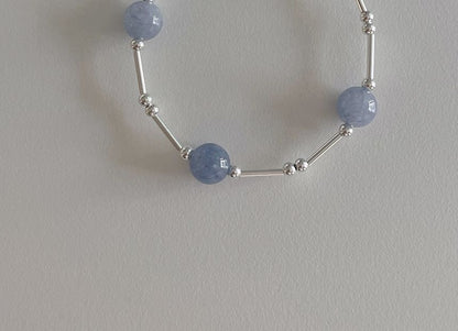 Beaded Bracelet Sterling Gemstone Silver