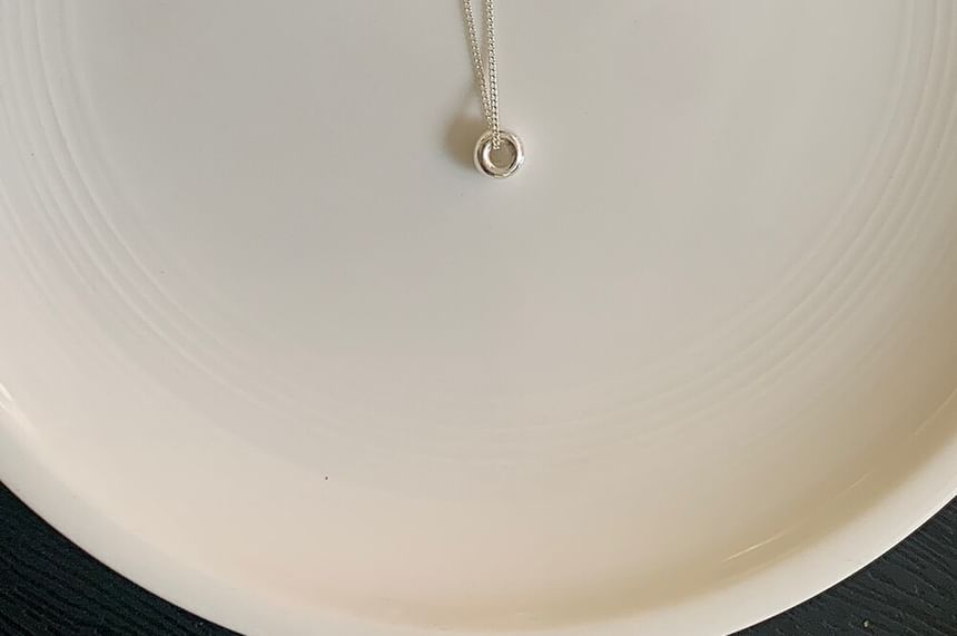 Sterling Necklace Pendant Bead Silver