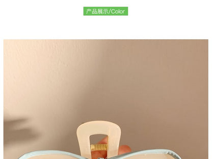 Bow Claw Hair Faux Leather