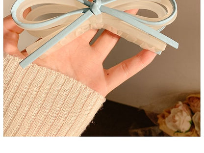 Bow Claw Hair Faux Leather