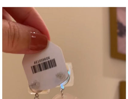 Geometrischer Tropfenohrring