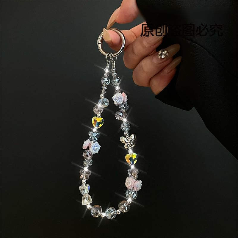 Phone Lanyard Pad with Flower