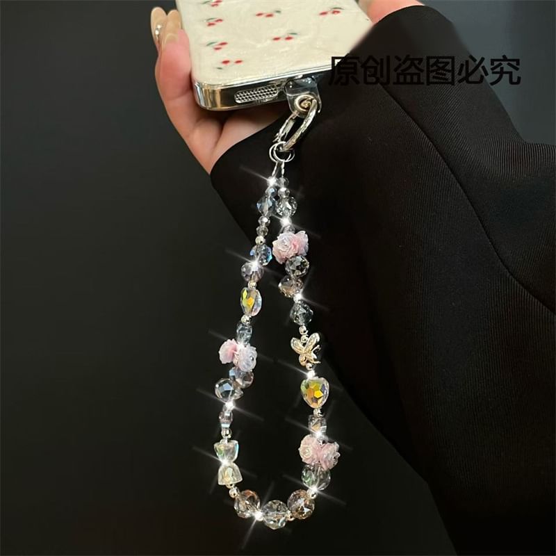 Phone Lanyard Pad with Flower